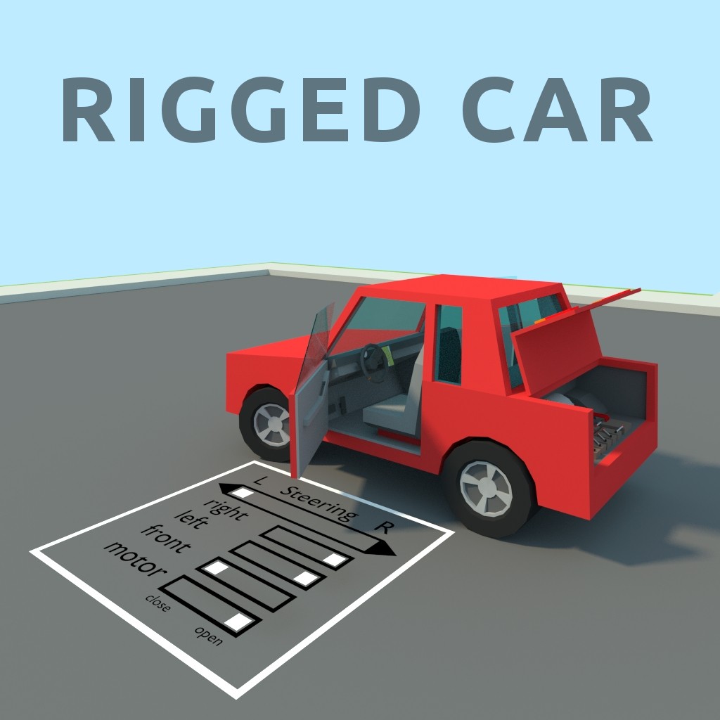 Rigged Car preview image 1